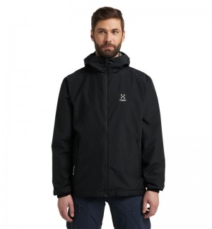 Men's Haglöfs Betula GTX Jacket Windbreaker Black Canada | SN39-624