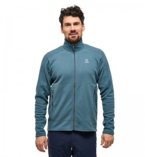 Men's Haglöfs Buteo Mid Jacket Fleece Jackets Blue Canada | SB39-564