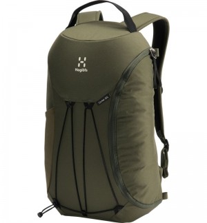 Men's Haglöfs Corker 20 Daypacks & Laptop Backpacks Deep Olive Canada | OU76-182