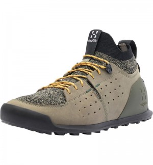 Men's Haglöfs Haglöfs Duality AT2 Low Hiking Shoes Lichen / Yellow Canada | FH77-403