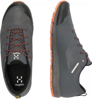 Men's Haglöfs Haglöfs L.I.M Proof Low Hiking Shoes Magnetite / Orange Canada | MZ39-589