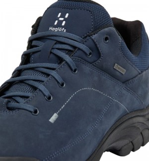 Men's Haglöfs Haglöfs Ridge GTX Low Hiking Shoes Blue / Black Canada | KI67-363