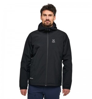 Men's Haglöfs Kaise GTX Jacket Windbreaker Black Canada | VZ77-423