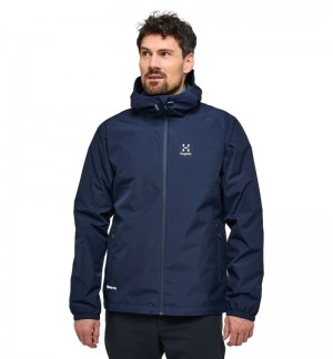 Men's Haglöfs Kaise GTX Jacket Windbreaker Blue Canada | QP09-611