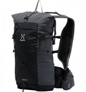 Men's Haglöfs L.I.M Airak 14 Hiking Backpacks Black / Magnetite Canada | TF40-207