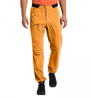 Men's Haglöfs L.I.M Fuse Pant Hiking Trousers Yellow Canada | EA34-453