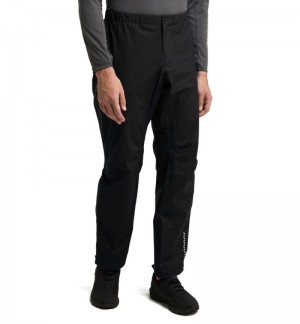 Men's Haglöfs L.I.M GTX Pant Waterproof Trousers Black Canada | RX49-237