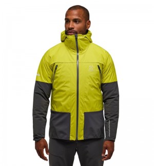 Men's Haglöfs L.I.M Hybrid Touring Hood Windbreaker Aurora / Magnetite Canada | MP60-253