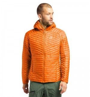 Men's Haglöfs L.I.M Mimic Hood Insulated Jackets Orange Canada | FQ86-603