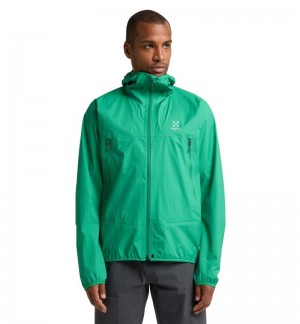 Men's Haglöfs L.I.M Proof Jacket Windbreaker Green Canada | UR28-640