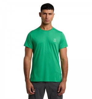 Men's Haglöfs L.I.M Tech Tee T Shirts Green Canada | SJ16-523