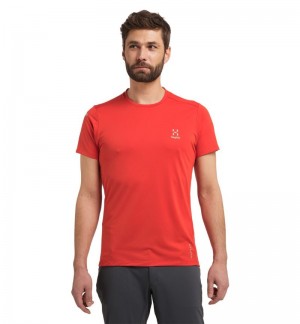 Men's Haglöfs L.I.M Tech Tee T Shirts Habanero Canada | DY81-816