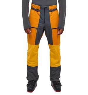 Men's Haglöfs L.I.M Touring Proof Pant Waterproof Trousers Yellow / Yellow Canada | SW87-162