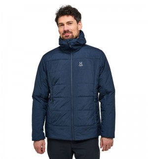 Men's Haglöfs Mimic Silver Hood Insulated Jackets Blue Canada | GZ91-793