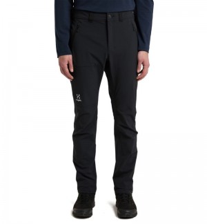 Men's Haglöfs Morän Softshell Slim Pant Softshell Trousers Black Canada | GE13-926