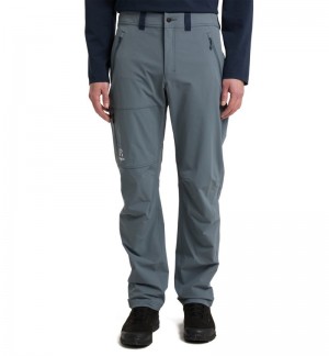 Men's Haglöfs Morän Softshell Standard Pant Softshell Trousers Blue Canada | NM45-922