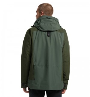 Men's Haglöfs Orsa Jacket Windbreaker Green / Green Canada | PF37-940