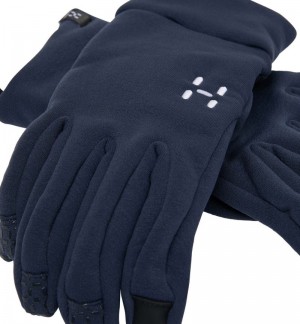 Men's Haglöfs Power Stretch Grip Glove Gloves Blue Canada | ZU04-268