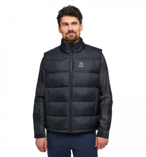 Men's Haglöfs Puffy Mimic Vest Insulated Jackets Black Canada | UE49-225