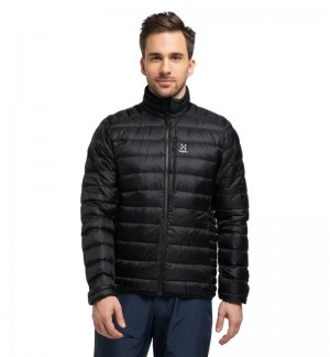 Men's Haglöfs Roc Down Jacket Insulated Jackets Black Canada | NC68-877