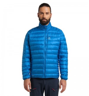 Men's Haglöfs Roc Down Jacket Insulated Jackets Blue Canada | OB40-519