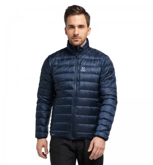 Men's Haglöfs Roc Down Jacket Insulated Jackets Blue Canada | LX48-885