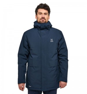 Men's Haglöfs Salix Proof Mimic Parka Insulated Jackets Blue Canada | KK56-106