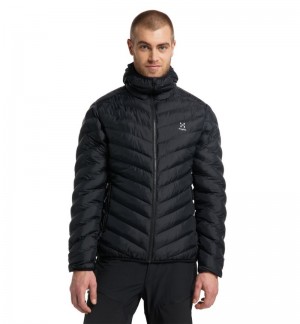 Men's Haglöfs Särna Mimic Hood Insulated Jackets Black Canada | ZS52-161