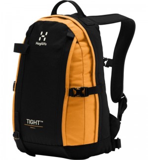 Men's Haglöfs Tight Small Daypacks & Laptop Backpacks Black / Yellow Canada | NX12-998