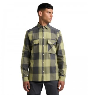 Men's Haglöfs Timmer Shirt Shirts Green / Magnetite Canada | CQ94-175