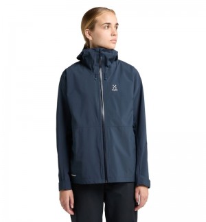 Women's Haglöfs Aria Proof Jacket Windbreaker Blue Canada | WV96-338