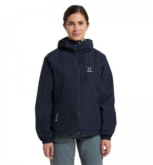 Women's Haglöfs Betula GTX Jacket Windbreaker Blue Canada | YM01-000