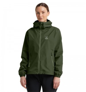 Women's Haglöfs Betula GTX Jacket Windbreaker Green Canada | NP87-399