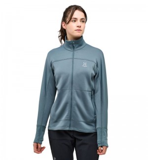 Women's Haglöfs Betula Jacket Fleece Jackets Blue Canada | RJ90-893