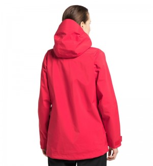 Women's Haglöfs Dalskidan GTX Jacket Windbreaker Red Canada | XC45-746