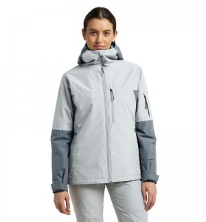 Women's Haglöfs Gondol Insulated Jacket Waterproof Jackets & Raincoats Blue / Grey Canada | ZD78-590