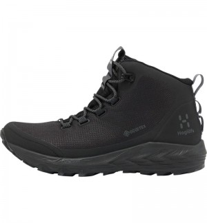 Women's Haglöfs Haglöfs L.I.M FH GTX Mid Hiking Shoes Black / Magnetite Canada | KH94-529