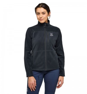 Women's Haglöfs Kaise Mid Jacket Fleece Jackets Black Canada | SP31-517