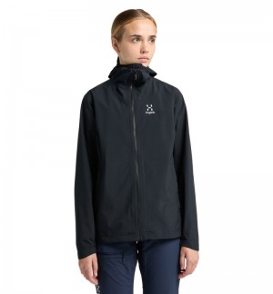 Women's Haglöfs Korp Proof Jacket Windbreaker Black Canada | SG02-768