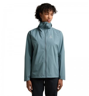 Women's Haglöfs Korp Proof Jacket Windbreaker Blue Canada | AB77-827