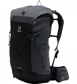 Women's Haglöfs L.I.M Airak 38 Hiking Backpacks Black / Magnetite Canada | OQ17-542