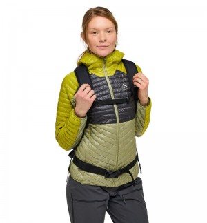 Women's Haglöfs L.I.M Mimic Hood Insulated Jackets Aurora / Green Canada | HO71-141