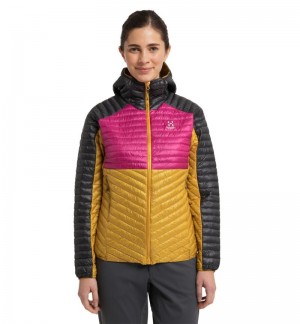 Women's Haglöfs L.I.M Mimic Hood Insulated Jackets Autumn Leaves / Pink Canada | AJ57-182