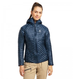 Women's Haglöfs L.I.M Mimic Hood Insulated Jackets Blue Canada | GQ00-808