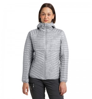 Women's Haglöfs L.I.M Mimic Hood Insulated Jackets Concrete Canada | WO60-807