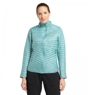 Women's Haglöfs L.I.M Mimic Jacket Insulated Jackets Green Blue Canada | GC02-408