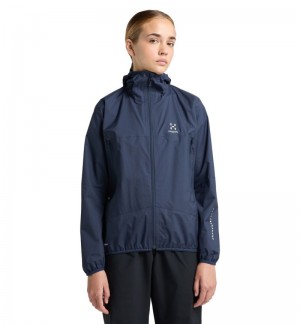 Women's Haglöfs L.I.M Proof Jacket Windbreaker Blue Canada | YN99-059