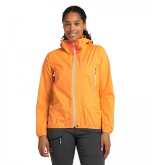 Women's Haglöfs L.I.M Proof Jacket Windbreaker Orange / Orange Canada | NM81-019