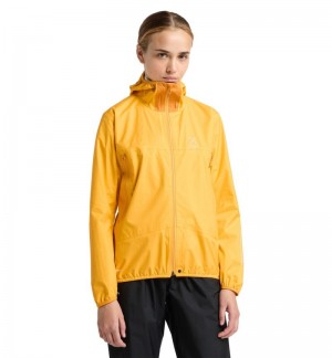 Women's Haglöfs L.I.M Proof Jacket Windbreaker Yellow / Yellow Canada | NL71-709