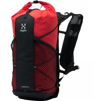 Women's Haglöfs L.I.M ZT 14 Hiking Backpacks Black / Red Canada | CV95-247